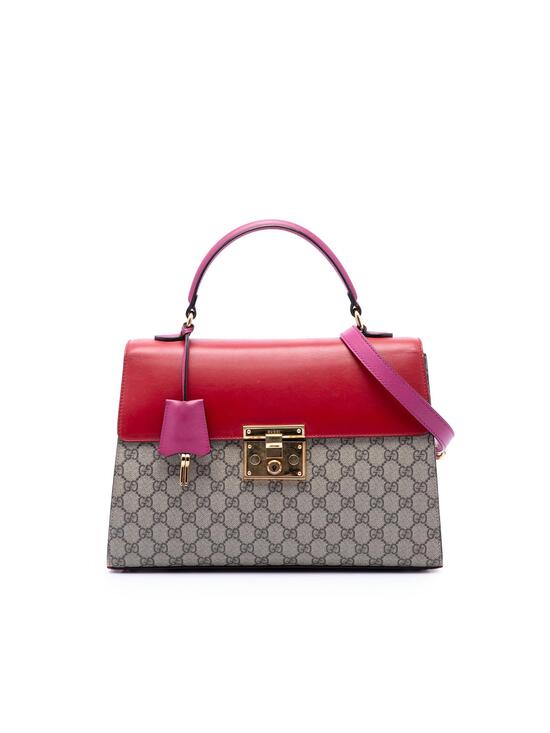 Gucci Handbags - Gucci Gg Supreme Padlock Top Handle Bag #278842G80B